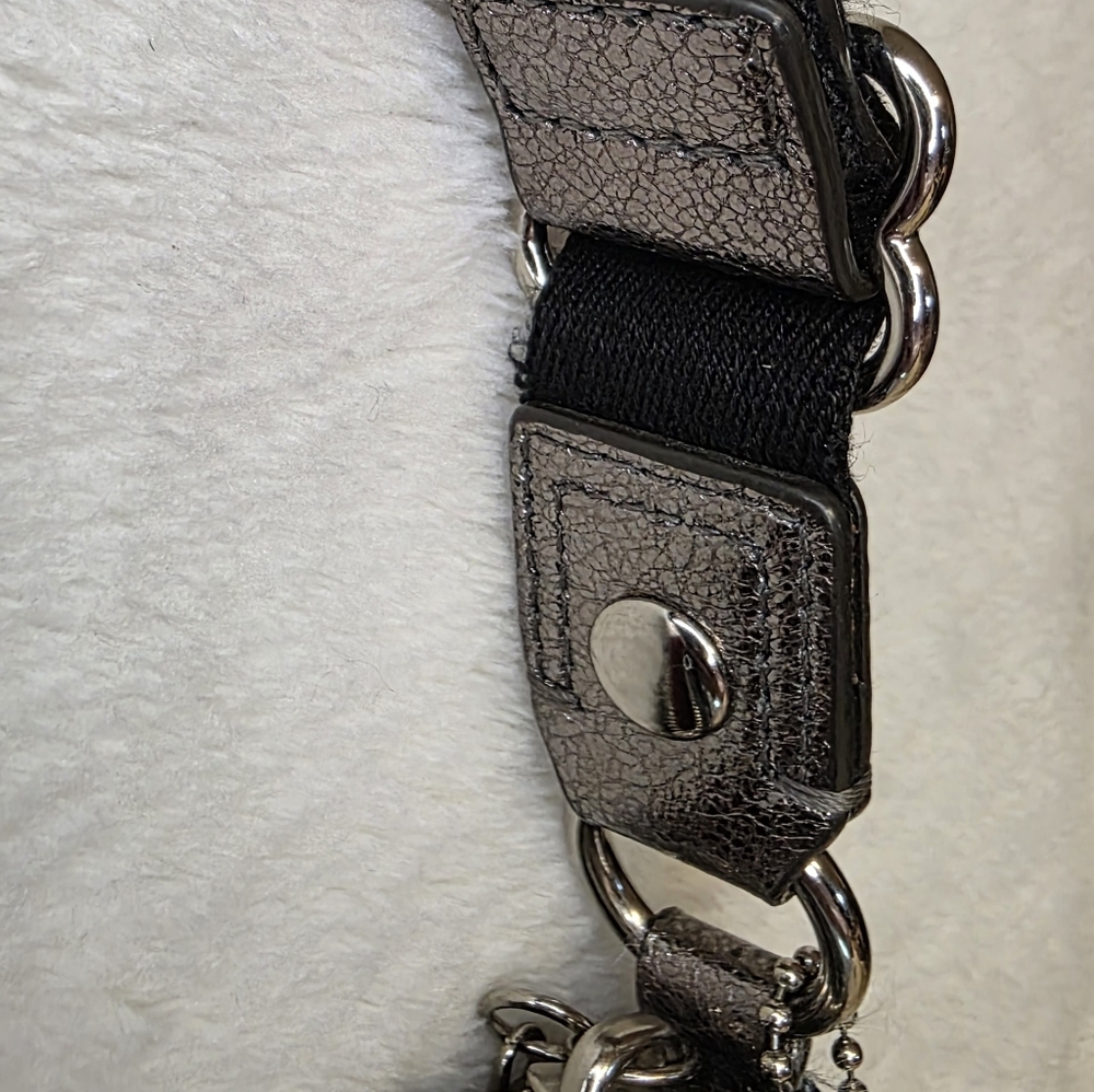 Coach Poppy limited edition Luxe metallic graffiti glam hearts crossbody bag - Picture 14 of 14